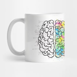 Creative design for men, women and children. Brain. Mug